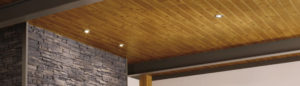 Interior home photo of a ceiling produced with Armstrong Ceiling products and distributed by Lumbermen's