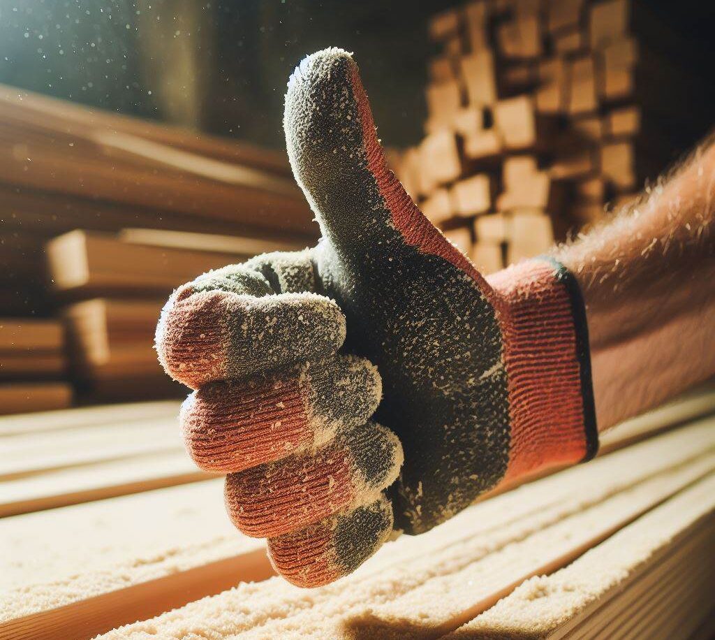 lumbermen thumbs up